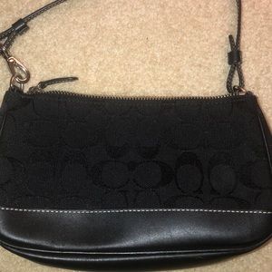 NWOT black coach shoulder bag